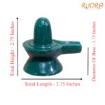 Green Jade Shivling - 2.75 Inches ( 162 Gram )