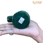 Green Jade Shivling - 2.75 Inches - (231 Grams )