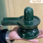 Green Jade ( Margahta ) Shivling - 6 Inches 2425 Grams