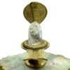 Original Sphatik Lingam 100 Gms With Brass Stand