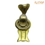 Rudrapuja Sphatik Lingam With Brass Stand Small Lab certified (37Gm)