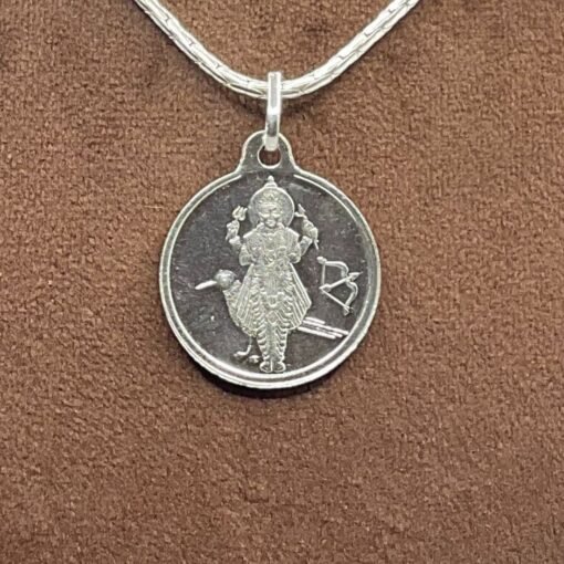 Shani Silver Locket Yantra With Silver Chain
