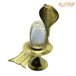 Small Sphatik Lingam With Stands For home Pooja (73 Gm)