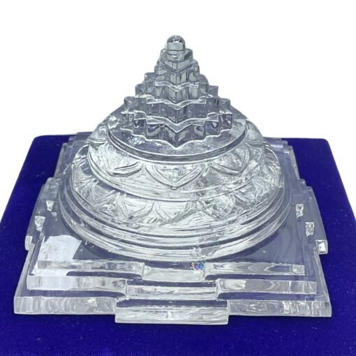 South Indian Sphatik Shree Yantra 3 Inches 820 Grams