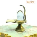 Sphatik Lingam 49 Gm With Brass Stand (2 Inch)