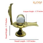 Sphatik Lingam 52 Gm With Brass Stand
