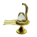 Sphatik Lingam With Brass Stand - 35 Gram