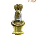 Sphatik Lingam With Brass Stand - 52 Gram
