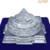 South Indian Sphatik Shree Yantra 2 Inches 440 Grams