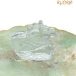 Crystal Sphatik Nandi 1.75 Inches (64 Grams )