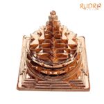 Pure Copper Hollow Meru Shree Yantra - 3 Inches - ( 345 Grams )