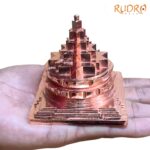 Pure Copper Hollow Meru Shree Yantra - 3 Inches - ( 345 Grams )