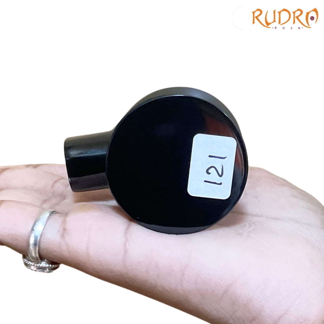 Black Jade Shivling - 121 Grams - ( 2.25 Inch)