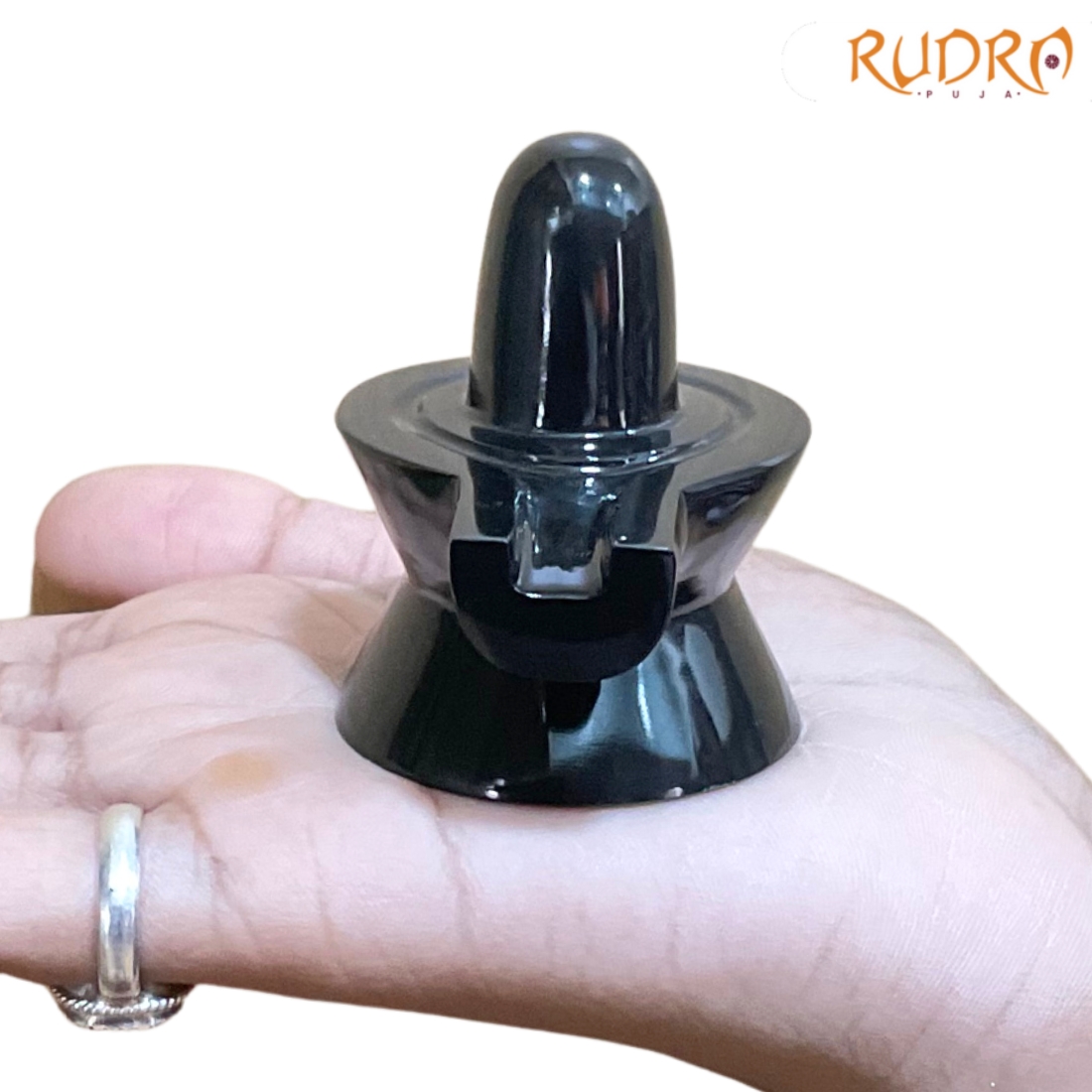 Black Jade Shivling - 121 Grams - ( 2.25 Inch)