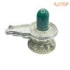 Green Jade Lingam With German Silver Base 4.25 Inches 483 Grams 11 Green-Jade-Lingam-With-German-Silver-Base-4.25-Inches-483-Grams-Lp-C.jpg