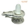 Sphatik Carved Lingam With German Silver Base 3.75 By 5.25 Inches 476 Grams 12 Sphatik-Carved-Lingam-With-German-Silver-Base-3.75-By-5.25-Inches-476-Grams-Lp-C.jpg