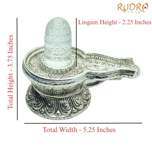 Sphatik-Carved-Lingam-With-German-Silver-Base-3.75-by-5.25-Inches-476-Grams-RP-C.jpg