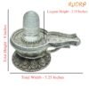 Sphatik Carved Lingam With German Silver Base 4 By 5.25 Inches 480 Grams 13 Sphatik-Carved-Lingam-With-German-Silver-Base-4-By-5.25-Inches-480-Grams-Rp-C.jpg