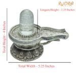Sphatik Carved Lingam With German Silver Base 4 By 5.25 Inches 480 Grams 7 Sphatik-Carved-Lingam-With-German-Silver-Base-4-By-5.25-Inches-480-Grams-Rp-C.jpg