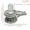Sphatik Carved Lingam With German Silver Base 4 By 5.25 Inches 485 Grams 13 Sphatik-Carved-Lingam-With-German-Silver-Base-4-By-5.25-Inches-485-Grams-Rp-C.jpg