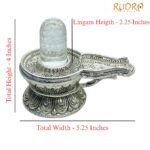Sphatik Carved Lingam With German Silver Base 4 By 5.25 Inches 485 Grams 7 Sphatik-Carved-Lingam-With-German-Silver-Base-4-By-5.25-Inches-485-Grams-Rp-C.jpg
