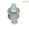 Sphatik Carved Lingam With German Silver Base 4 By 5.25 Inches 485 Grams 12 Sphatik Carved Lingam With German Silver Base 4 By 5.25 Inches 485 Grams