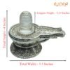 Sphatik Carved Lingam With German Silver Base 4 By 5.5 Inches 470 Grams 13 Sphatik-Carved-Lingam-With-German-Silver-Base-4-By-5.5-Inches-470-Grams-Rp-C.jpg