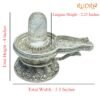 Sphatik Carved Lingam With German Silver Base 4 By 5.5 Inches 487 Grams 13 Sphatik-Carved-Lingam-With-German-Silver-Base-4-By-5.5-Inches-487-Grams-Rp-C.jpg