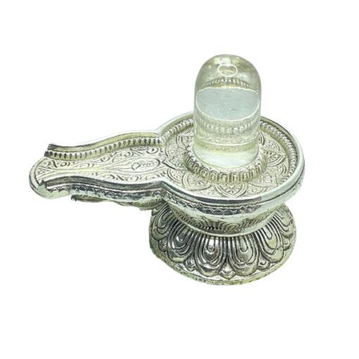 Sphatik-Lingam-With-German-Silver-Base-4.-25-By-5.25-Inches-480-Grams-Lp-C.jpg