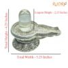 Sphatik Lingam With German Silver Base 4. 25 By 5.25 Inches 480 Grams 13 Sphatik-Lingam-With-German-Silver-Base-4.-25-By-5.25-Inches-480-Grams-Rp-C.jpg