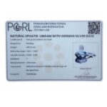 Sphatik Lingam With German Silver Base 4.5 by 5.5 Inches 485 Grams