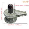 Tiger Eye Lingam With German Silver Base - 530 Gram - 4 Inches 12 Tiger-Eye-Lingam-With-German-Silver-Base-530-Gram-4-Inches-Rp-C.jpg