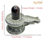 Tiger Eye Lingam With German Silver Base - 530 Gram - 4 Inches 7 Tiger-Eye-Lingam-With-German-Silver-Base-530-Gram-4-Inches-Rp-C.jpg
