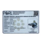 sphatik lingam with german silver base