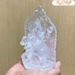 Lab Certified Katyayani Idol In Sphatik 5.75 Inches - ( 542 Gms )