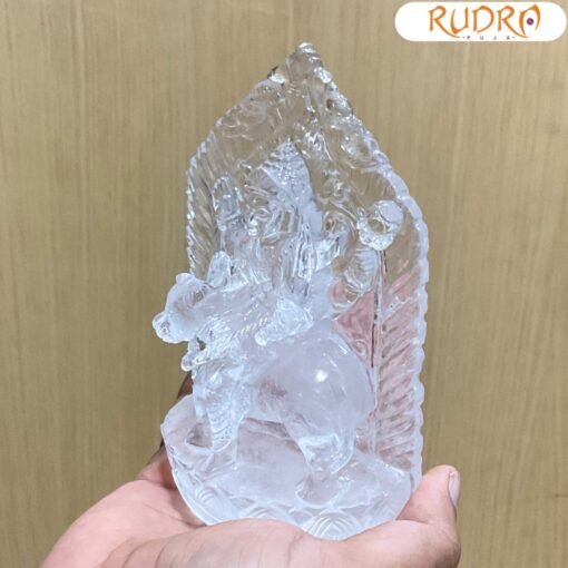 Lab Certified Katyayani Idol In Sphatik 5.75 Inches - ( 542 GMS )