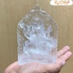 Lab Certified Katyayani Idol In Sphatik 5.75 Inches - ( 542 Gms )