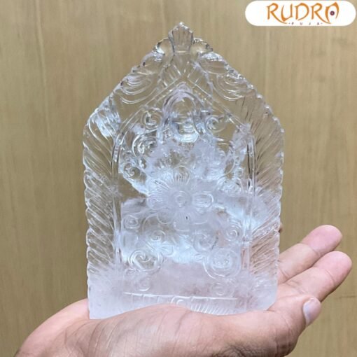 Lab Certified Katyayani Idol In Sphatik 5.75 Inches - ( 542 GMS )