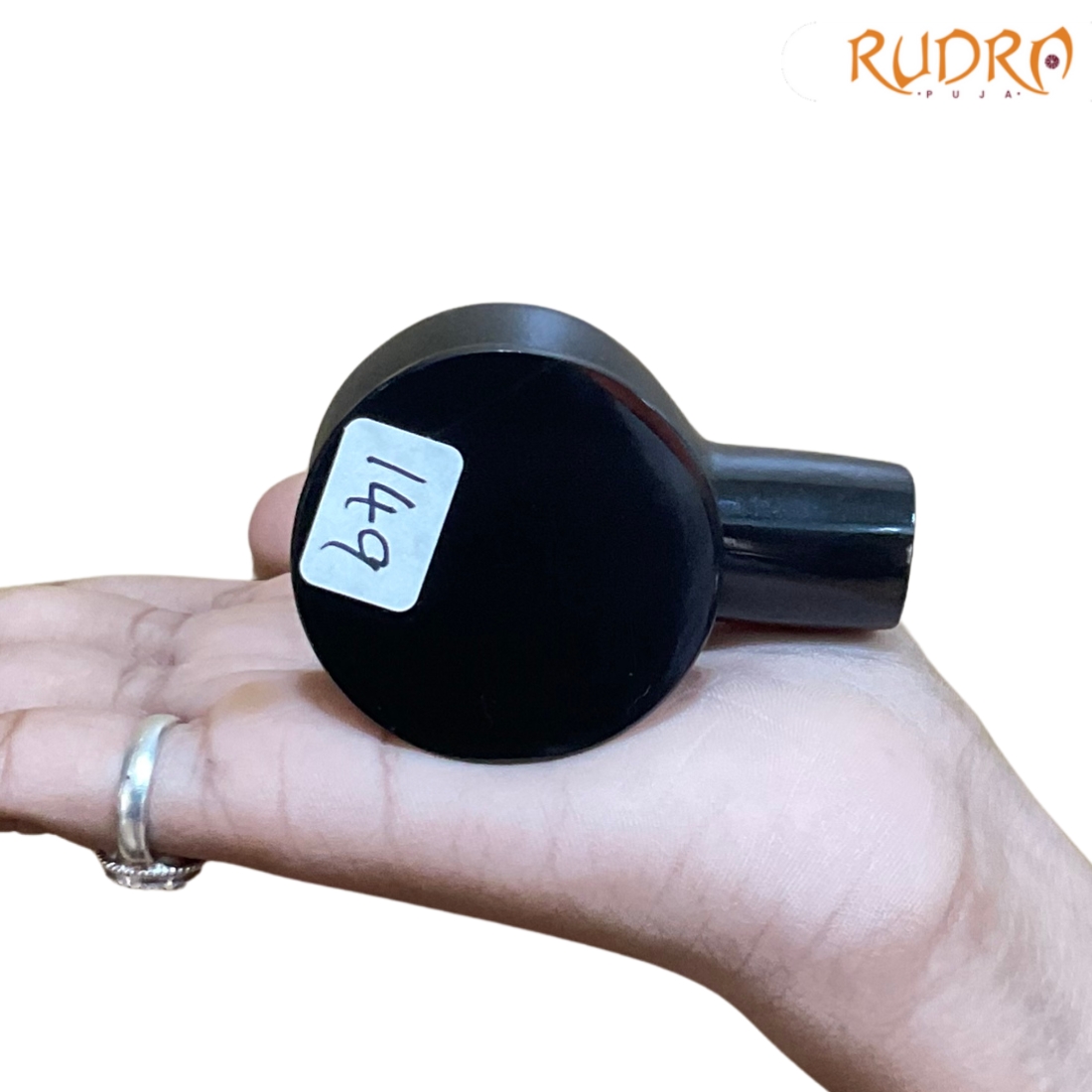 Black Jade Shivling 2.25 Inches (149 Grams)