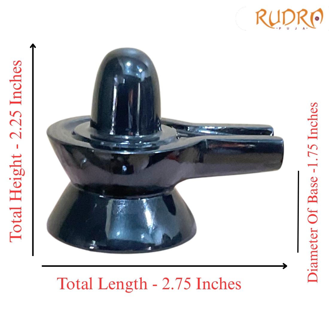 Black Jade Shivling 2.25 Inches (149 Grams)