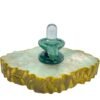 Lab Certified Sphatik Lingam With Green Jade Base - (148 Grams) - 2.75 Inches 29 Lab-Certified-Sphatik-Lingam-With-Green-Jade-Base-148-Grams-2.75-Inches-Mp-C.jpg