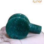 Sphatik Lingam With Green Jade Base - 103 Gm