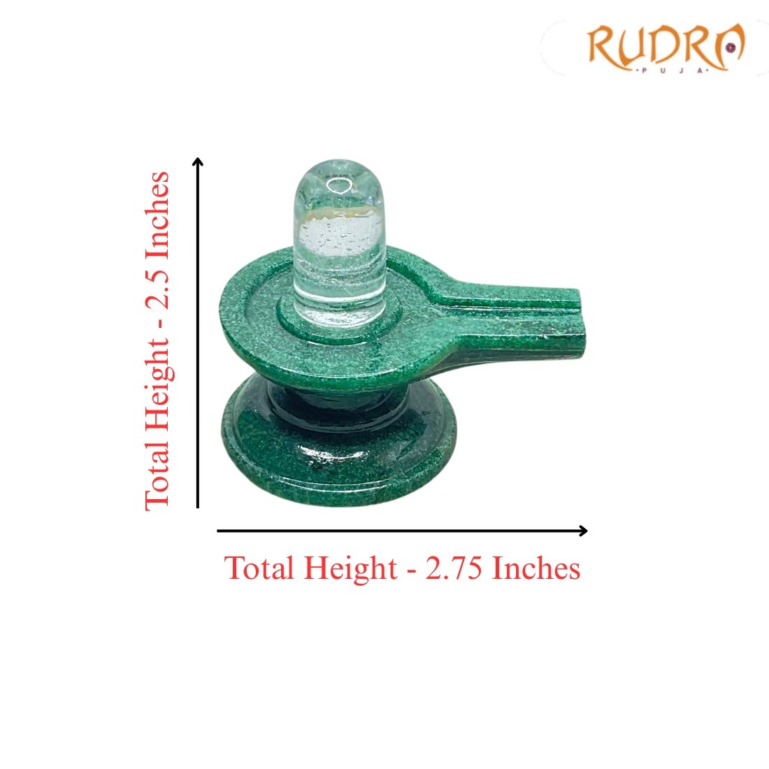 Sphatik Lingam With Green Jade Base - (120 Grams) - 2.5 Inches 4 Sphatik-Lingam-With-Green-Jade-Base-120-Grams-2.5-Inches-Rp-C.jpg