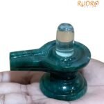 Sphatik Lingam With Green Jade Base - (122 Grams)