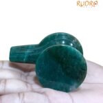 Sphatik Lingam With Green Jade Base - (122 Grams)