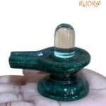 Sphatik Lingam With Green Jade Base 137 Gm