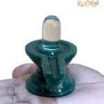Sphatik Lingam With Green Jade Base 142 Gm