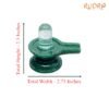 Sphatik Lingam With Green Jade Base - (145 Grams) - 2.5 Inches 13 Sphatik-Lingam-With-Green-Jade-Base-145-Grams-2.5-Inches-R-C.jpg
