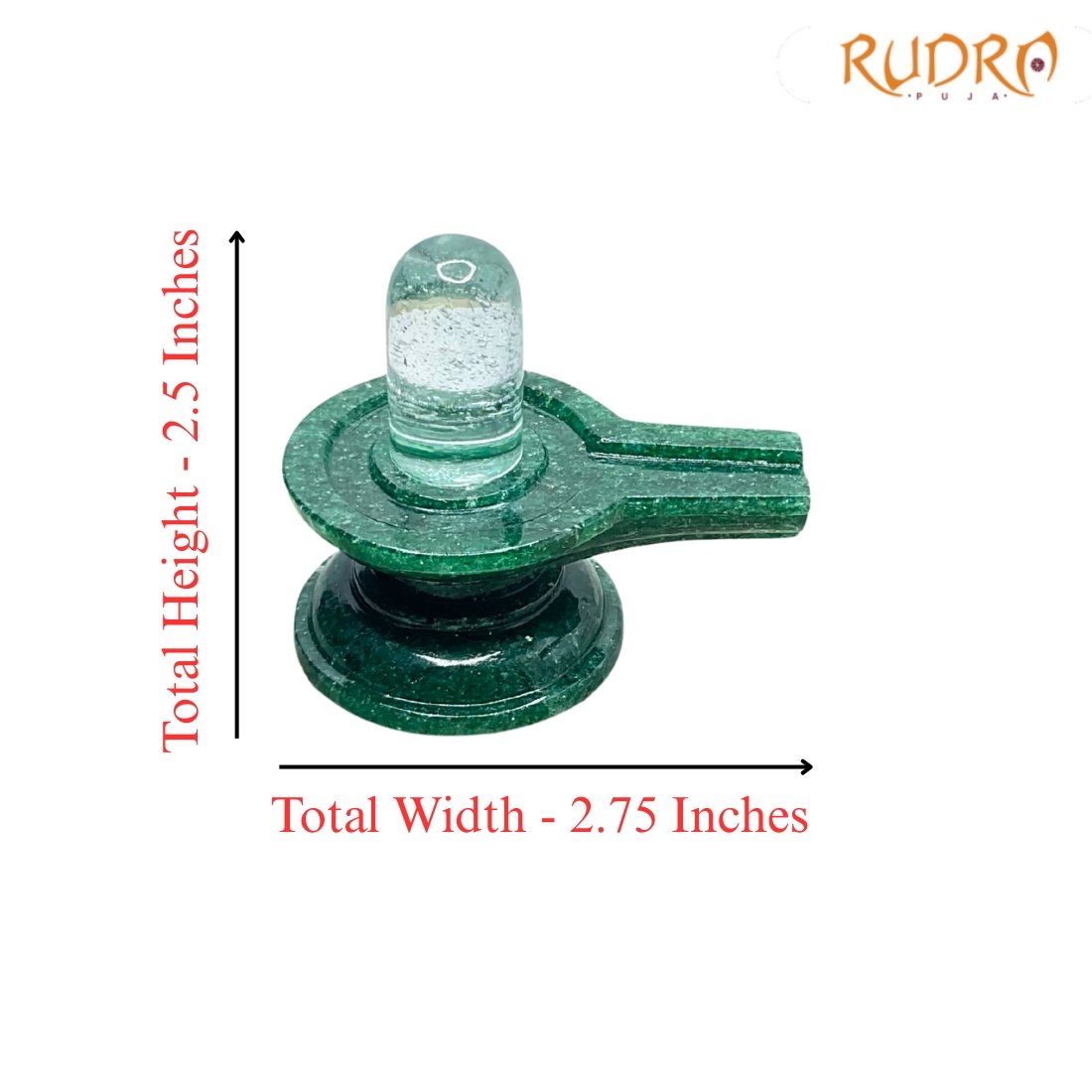 Sphatik Lingam With Green Jade Base - (145 Grams) - 2.5 Inches 4 Sphatik-Lingam-With-Green-Jade-Base-145-Grams-2.5-Inches-R-C.jpg