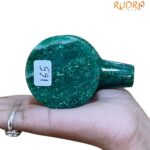 Sphatik Lingam With Green Jade Base - 2.25 Inches - (165 Grams)